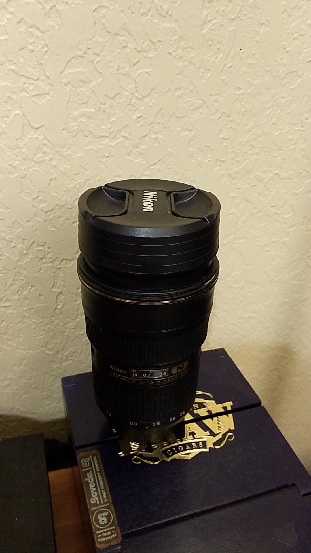 24-70mm AF-S Nikon Camera Lens Zoom Thermos Mug/Cup Coffee/Tea Stainless Cup