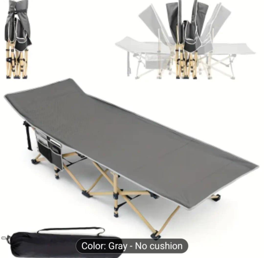 75*27 Inches Adjustable Portable Folding Bed,