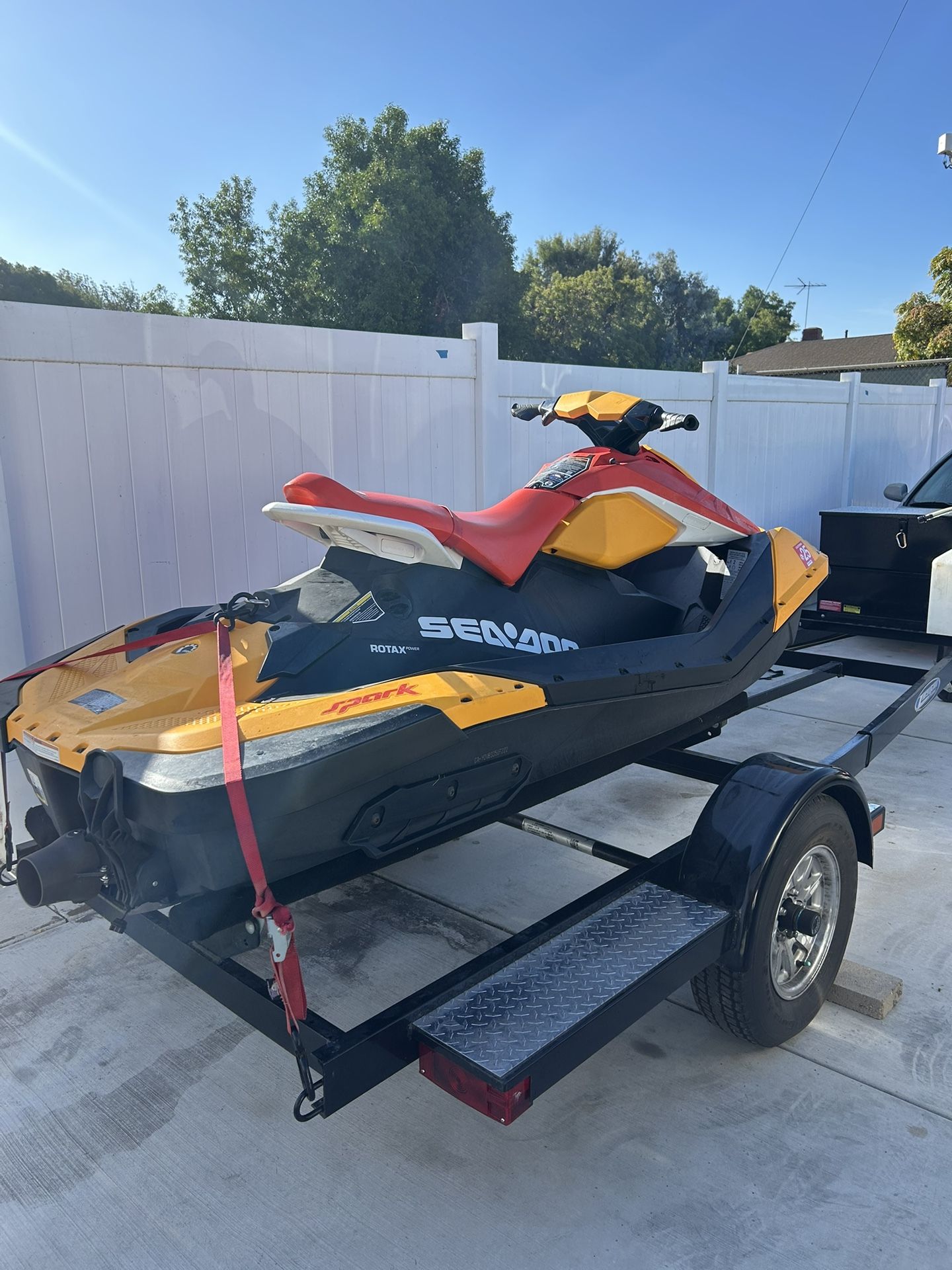 2022 SeaDoo Spark2up and 2022 Zieman trailer