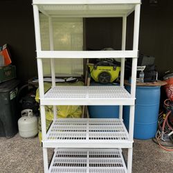 White and Black Resin Shelf