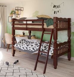 Wood Twin over Twin Bunkbed