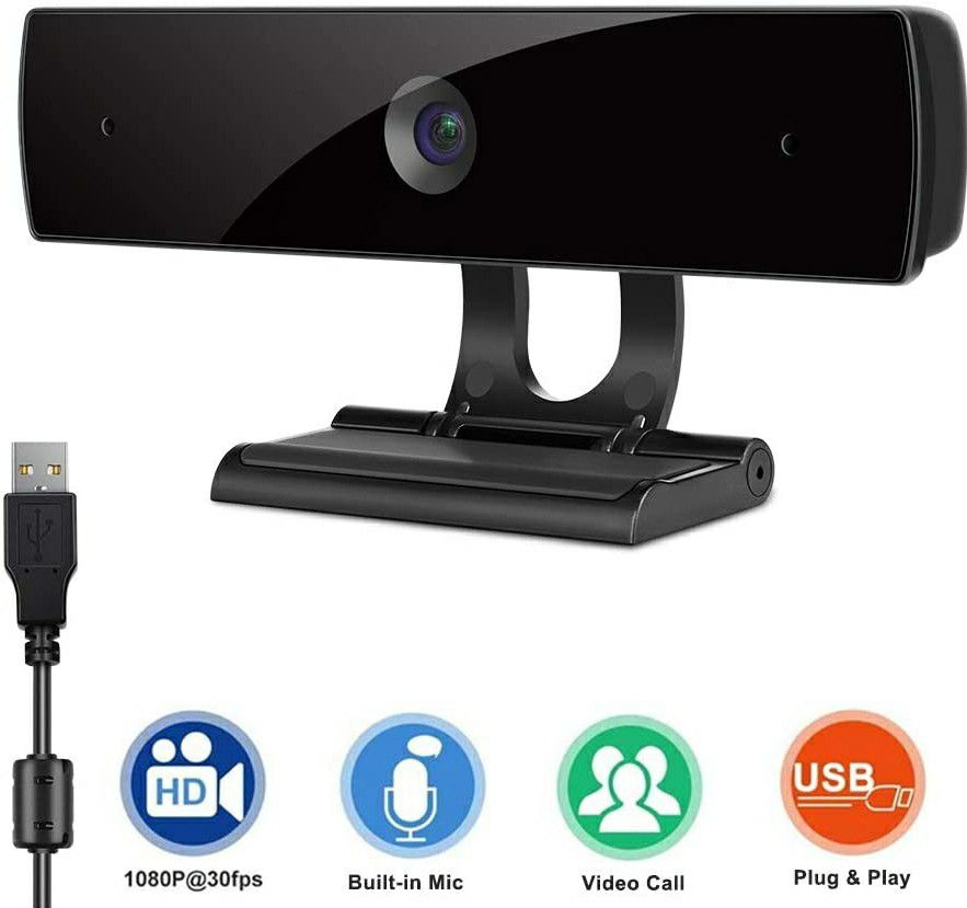 Webcam with Microphone,HD 1080P