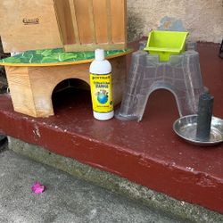 Guinea Pigs House And Toys 