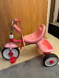 Pink toddler tricycle