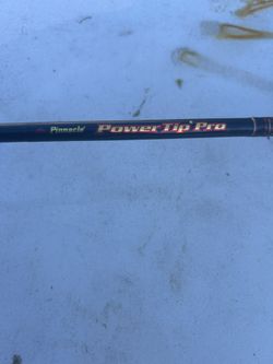 Shimmano reel and Pinnacle power tip pro fishing pole