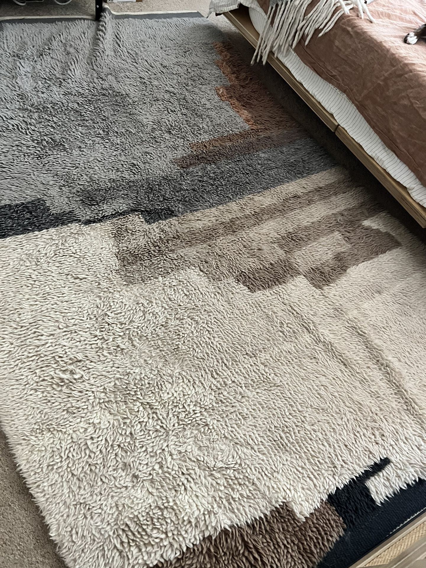 West Elm Fieldscape Shag Rug 5x8