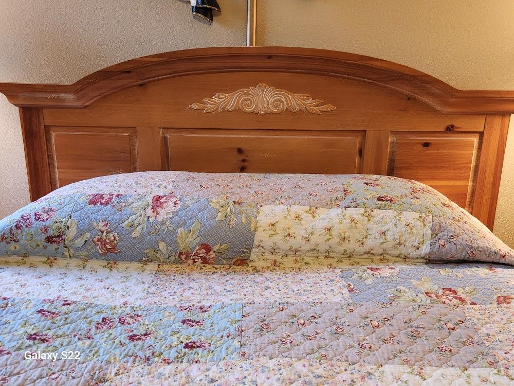 Queen Bed Frame, Headboard, Footboard