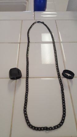 26in black change Black Rain black wedding band