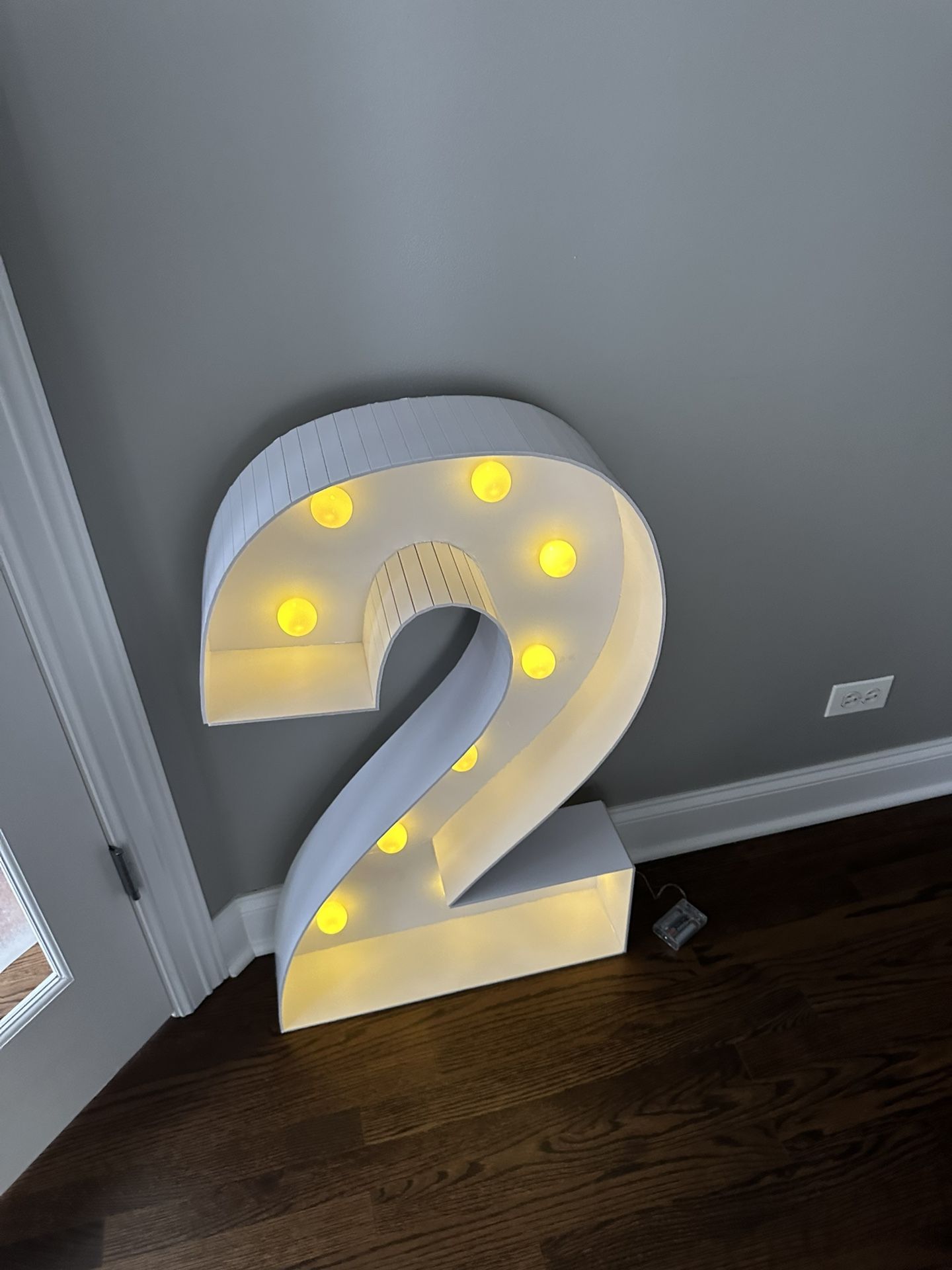 Number Two For Birthday Decoration