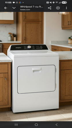 2025 Whirlpool WGD5010LW 7-cu ft Vented Gas Dryer Like New - Glenn Heights, TX