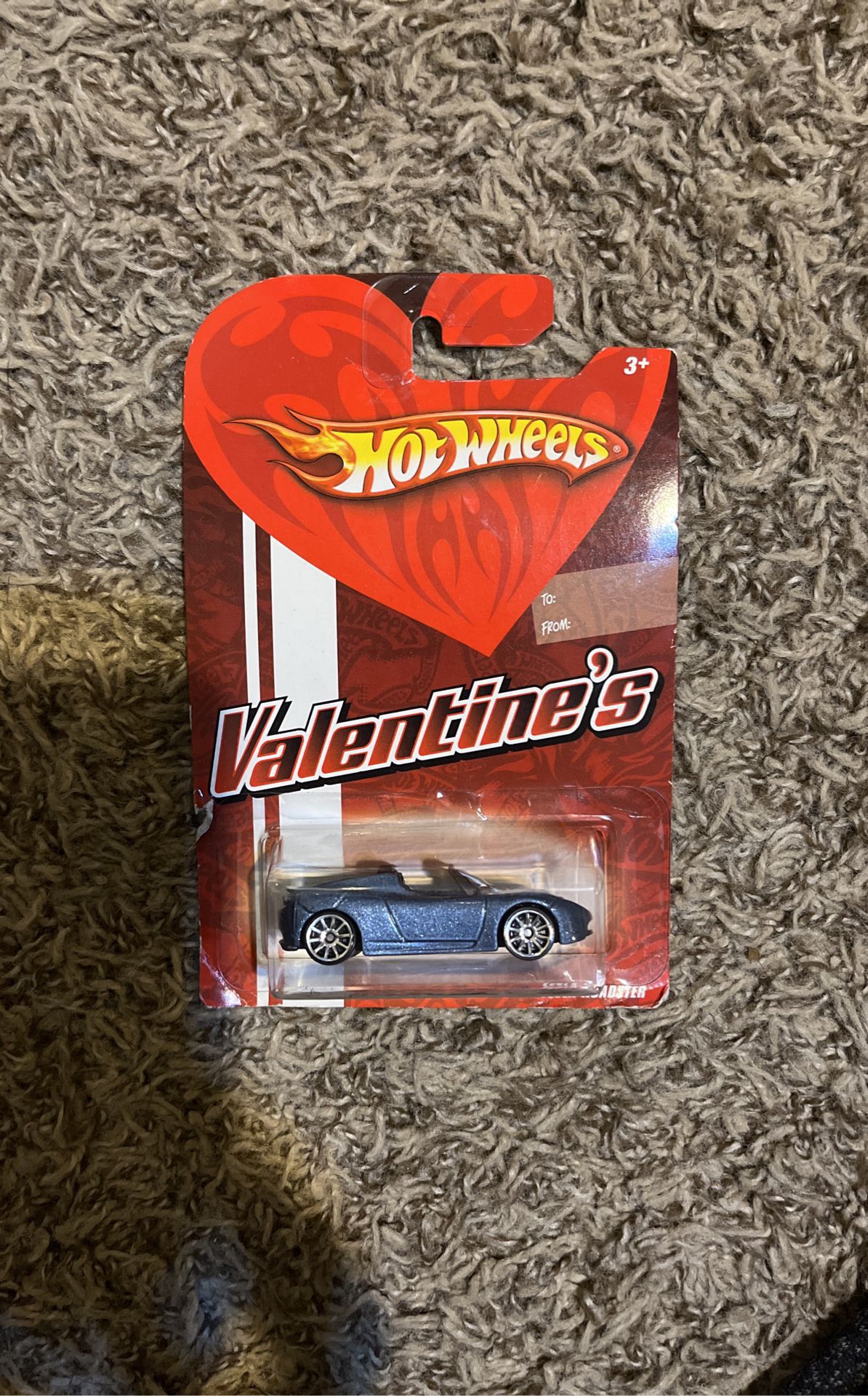 RARE HOT WHEELS VALENTINE BLUE TESLA ROADSTER