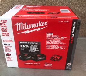 Milwaukee 18-Volt Lithium-Ion High Output Starter Kit New never opened
