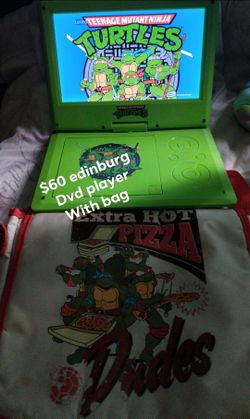 Ninja turtle dvd player and bag $60 can test before buying