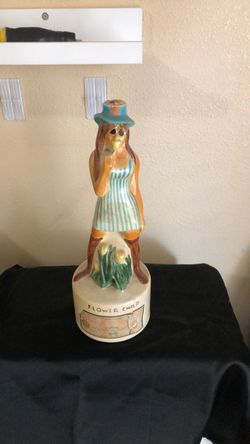 Vintage Decanter Flower Child