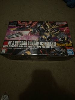 Black unicorn gundam model kit