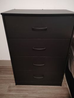 Black 4 Drawer Dresser