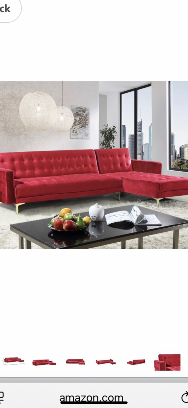 Chic Home - Iconic Home Amandal Convertible Sofa Sleeper Bed L