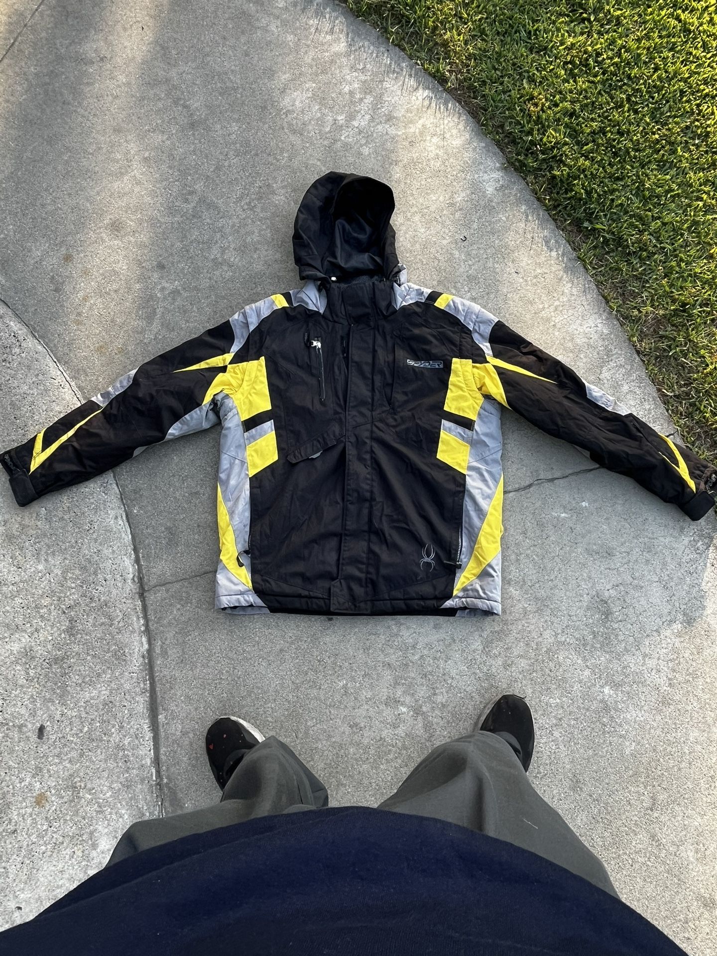 Vintage Spyder Black An Yellow Jacket