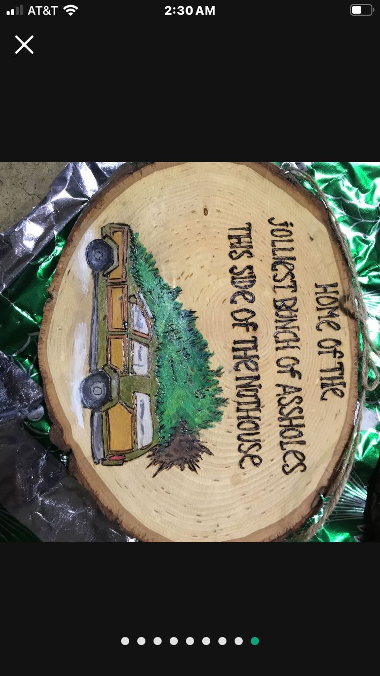 Christmas Entry/Hand Made Wreath Accent Lampoon Inspired