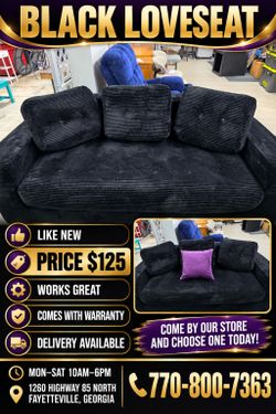 Black Loveseat for Sale