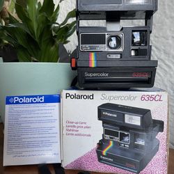 Vintage POLAROID Super Color 635CL Instant Film Camera 