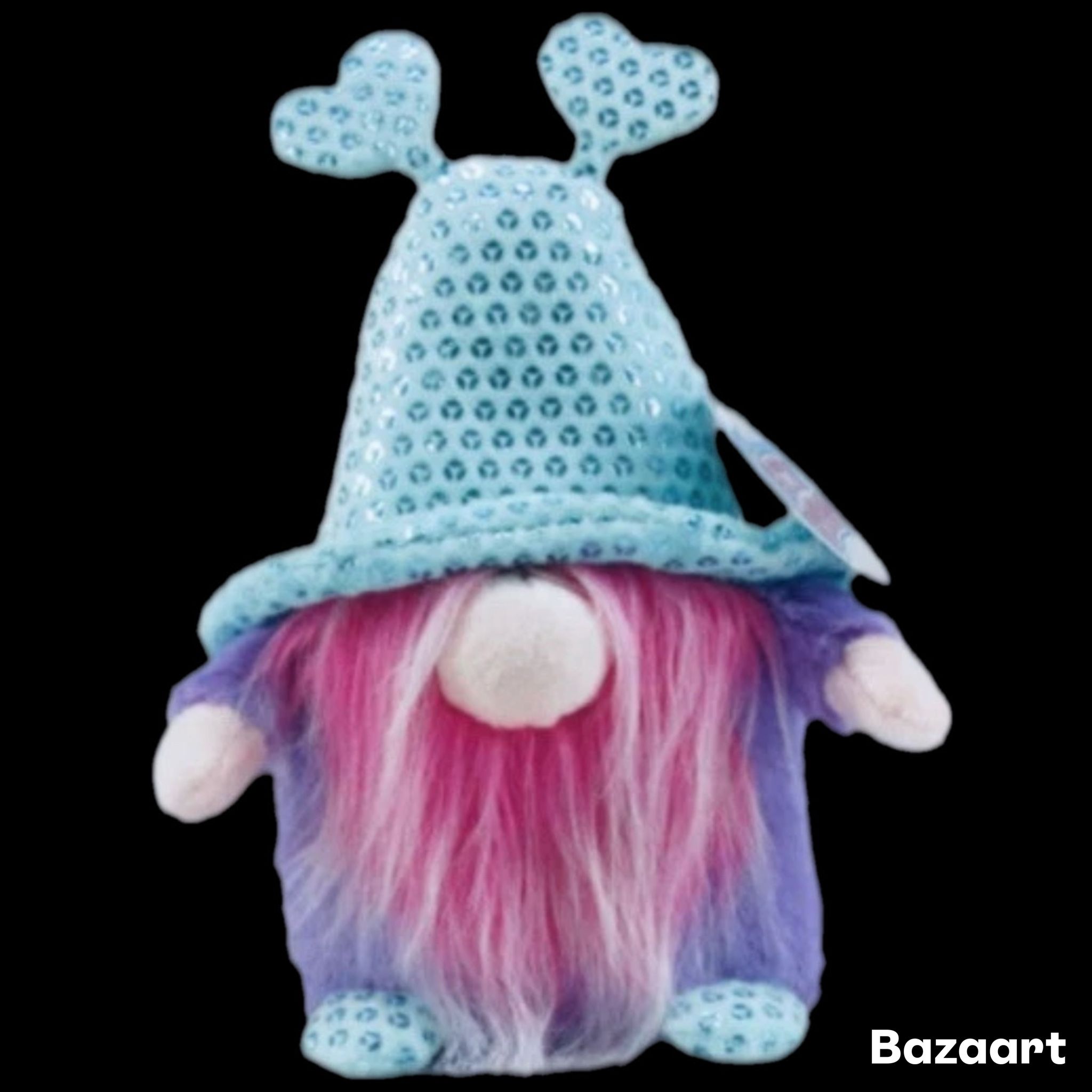 Fuzzy Friends Valentine's Themed Garden Gnome Plush 3.21x1.5x6 in.