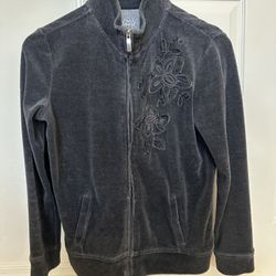 Velour Zipper Sweatshirt Women