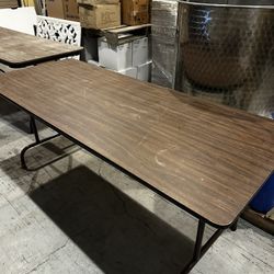6’ Rectangular Wooden Tables 