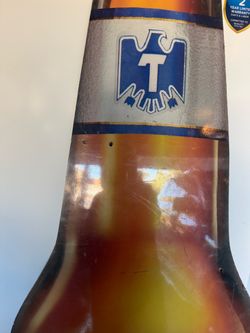 Tecate Beer Bottle Shaped plastic Sign over 5 feet!