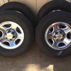 For Sale Tires And Rims. 19” ,6lug, Chevy. 