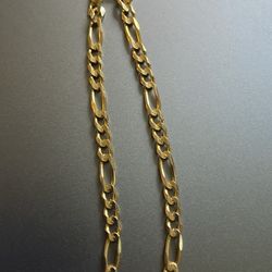 14k Figaro Bracelet 4.42grams 7inches 