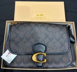 Coach brown and black bag