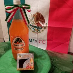 Mexican Naranja Jaritos Soda with Matching scented Candel
