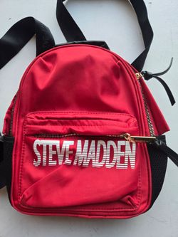 Steve Madden Mini Backpack Red