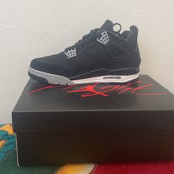 Jordan 4 Black Canvas