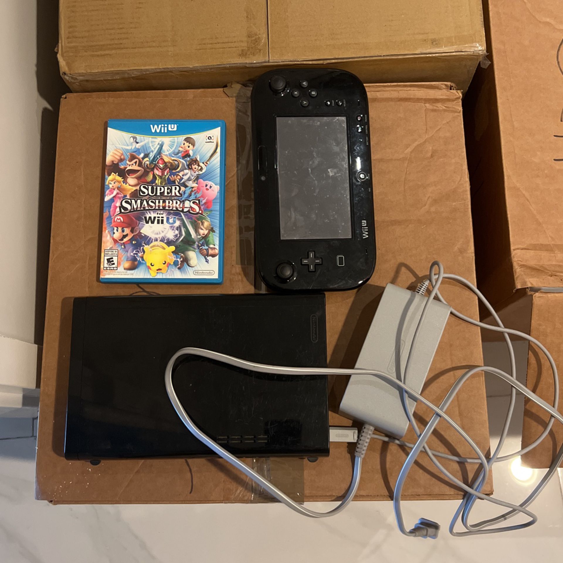 Nintendo Wii U (with super Smash Bros)