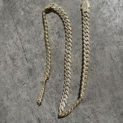 Jaxxon Gold Iced Out Chain 