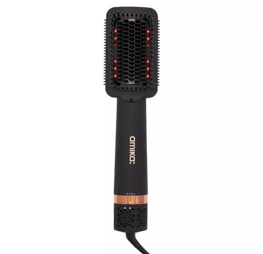 Amika Double Agent 2-in-1 Straightening Blow Dryer Brush