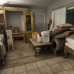 Free Entertainment  Unit And Couch A D Loveseat