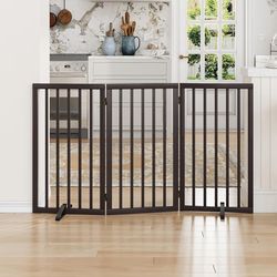 Brand new in box 3 panel 32" High by 54" Wide Dog Pet Gate for home