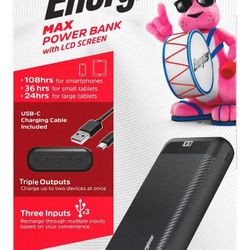 Energizer Max Power Bank 30000mAh w/ LCD Screen