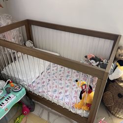 Toddler bed and changing table dresser