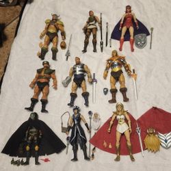 Loose Lot Of 22 Masters Of The Universe: Masterverse Figures. PLUS Battlecat