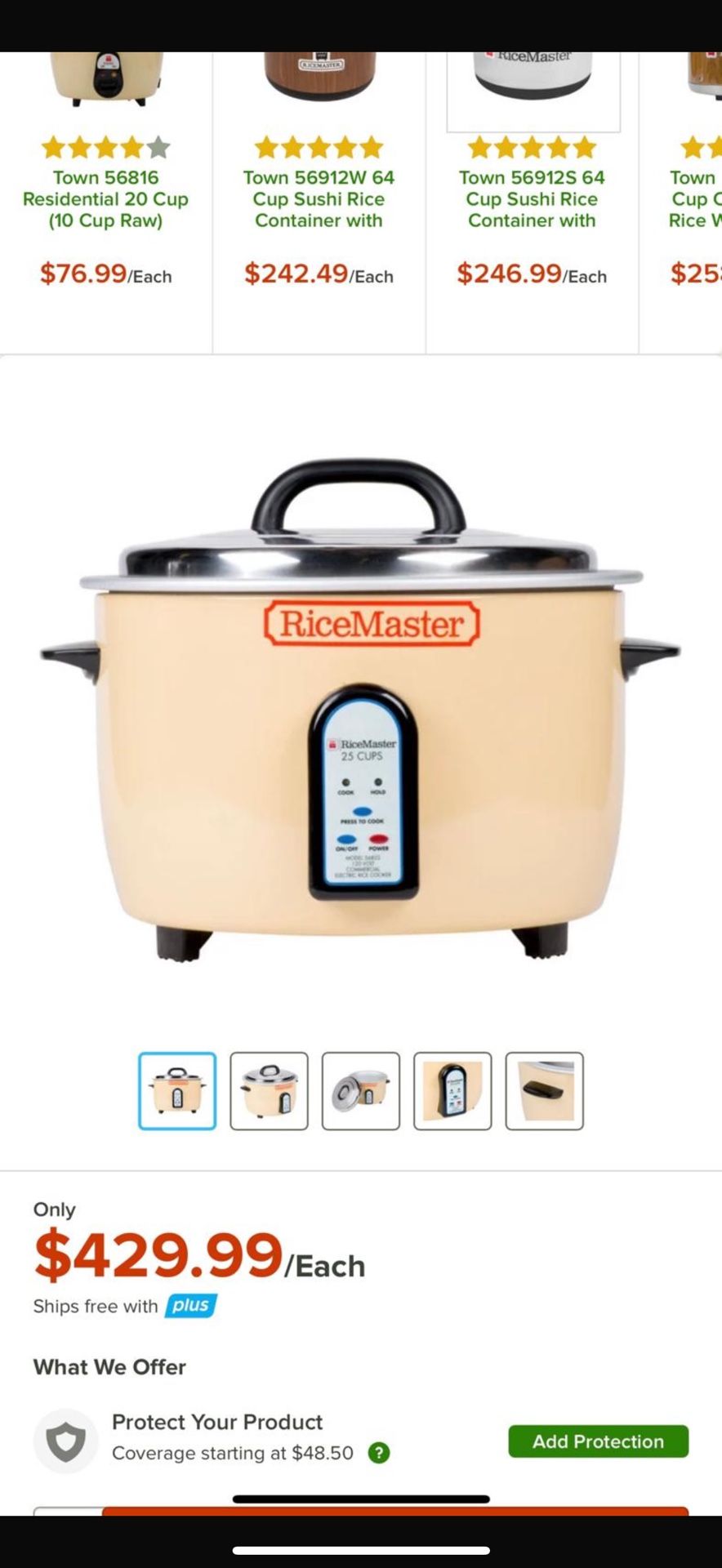 Commercial RiceMaster Rice Cooker (25 cups)