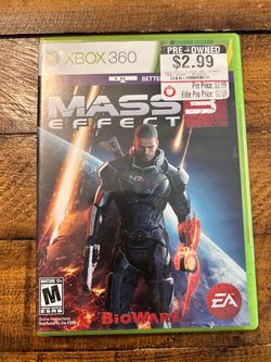Xbox 360 mass effect 3