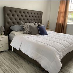 King Size Bed Frame (with mattress)