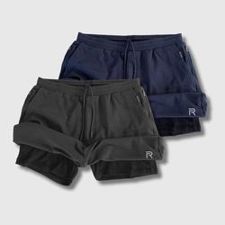PAIR APEX SHORTS (100% ORGANIC COTTON + 100% MERINO WOOL LINER) - 2 PACK BUNDLE