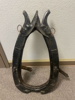 Horse Collar from Poland. Antique Vintage  dating from the late 19th to the mid-20th century.
