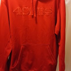 49ers Red Hoodie Sweater XL Mens