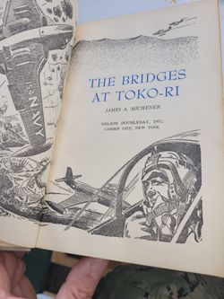 Used Vintage James A. Michener The Bridges at Toko-ri First Edition HC &KuD